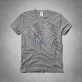 Camiseta Abercrombie Cinza