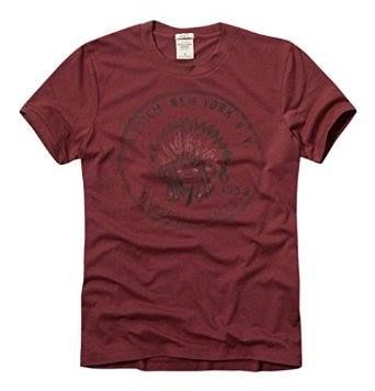 Camiseta Abercrombie Bordo - Tamanho XXL