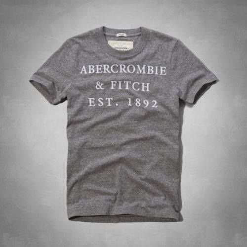 Camiseta Abercrombie Cinza - Tamanho G