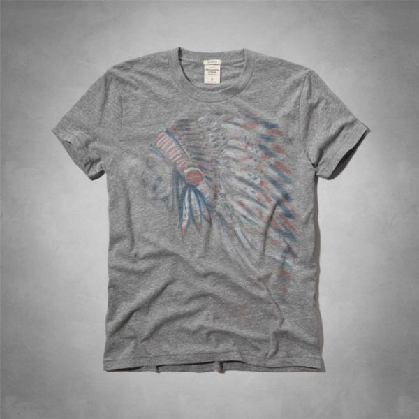 Camiseta Abercrombie Cinza